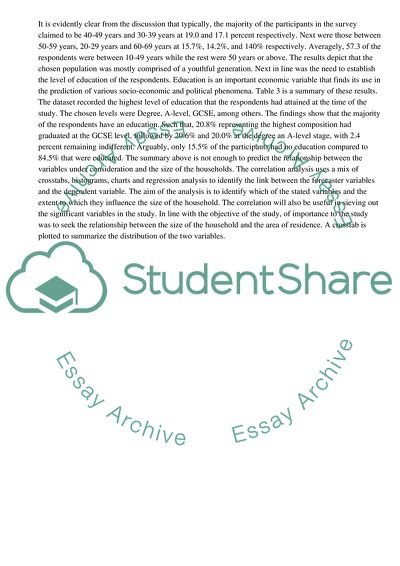 Elements Affecting the Household Size: a Case of the UK