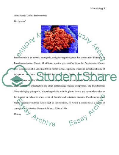 The Microbial World - Use of Genus