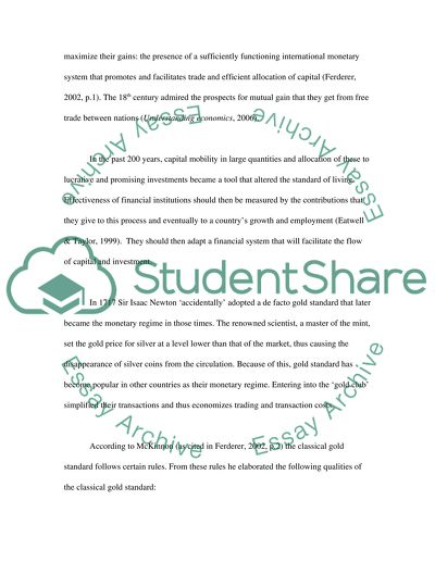 The Bretton Woods Agreement