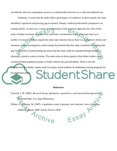 Presentation of a Research Article