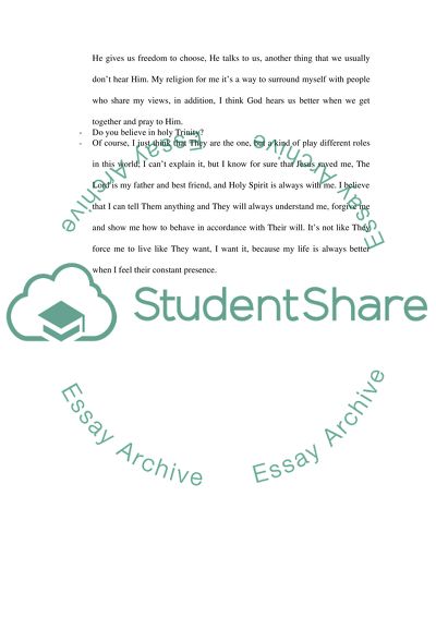 Ones Beliefs and Religious Faith