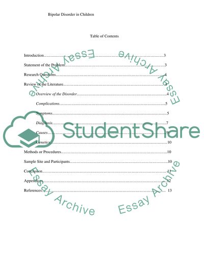 Bipolar Disorder in Children
