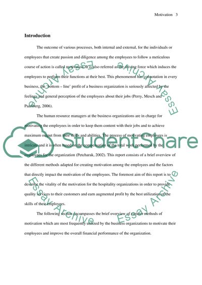 Human resource: motivation