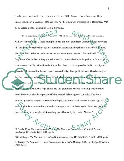 The Mistakes ICTY and the ICC of the Nuremberg War Crimes Trials