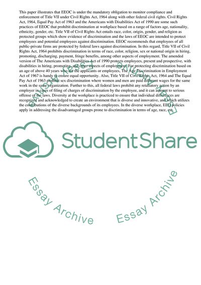 Equal Employment Opportunity Commission (EEOC)