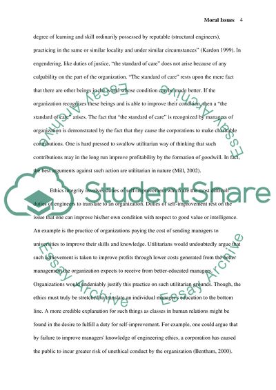 Ethics Integrity as an Important Aspect of Moral and Ethical Issues of Modern Corporations