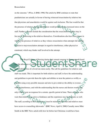 The Pros and Cons of Witnessed Resuscitation