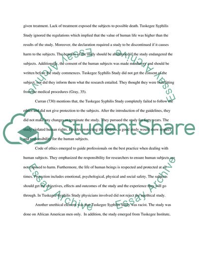 Tuskegee Syphilis Study