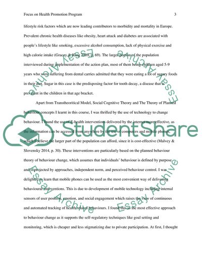 Focus on Health Promotion Program