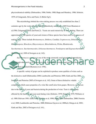 Microorganisms in the Food Industry