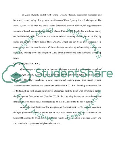 Dynasties in ChineseHistory and Political Science