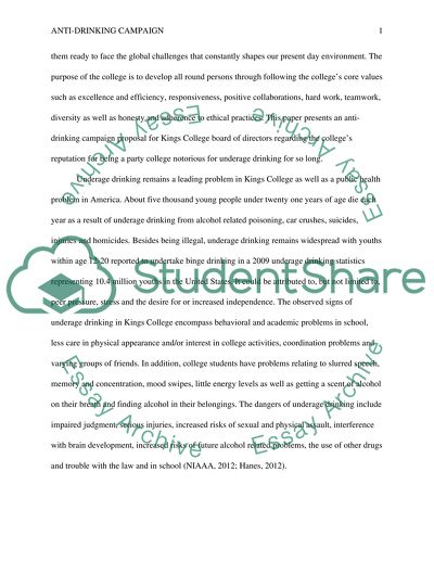 Anti Drinking Campaign