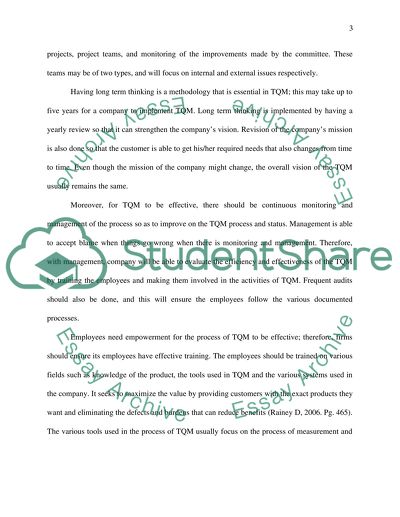 Total Quality Management