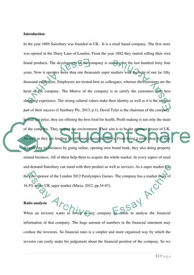 J Sainsbury PlcS Results