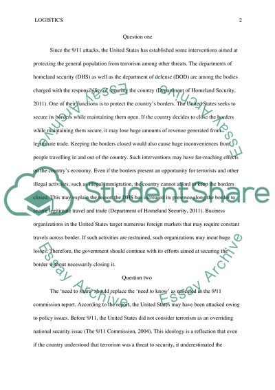 The concept of Open Markets and Closed Borders. HLSs311 Forum 2