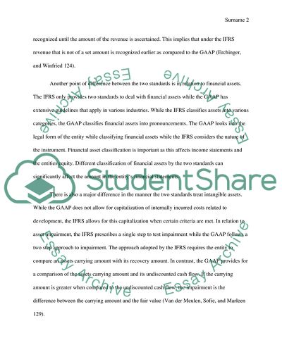 Difference Between GAAP and IFRS