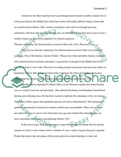 Domestication of Plants and Animals in Anthropology