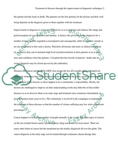 Treatment of Diseases through Improved Diagnostic Techniques