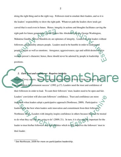 Managers in a Leadership Position with Organizational Vision