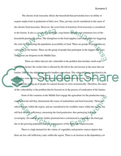 Food Security/Food Sovereignty Brief