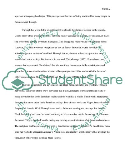 Edna Manley as a Famous Jamaican Sculptor