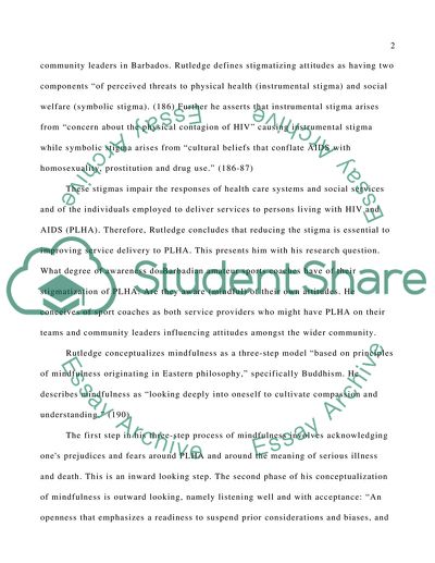 Concepts: Mindfulness and Interpersonal Communications