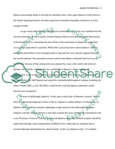 Baruch Spinoza: Philosophical Perspectives