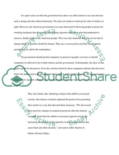 Why It Is Important to Criminalize Possession of Cigarettes