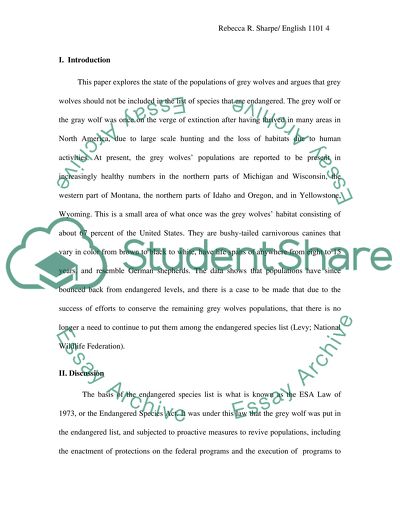 Why grey wolves should not be on the Endangered Species list