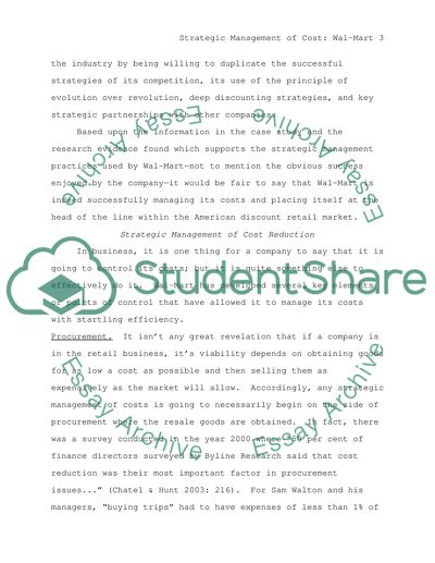 Strategic Management: Wal-Mart