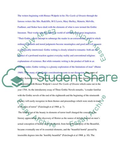 The Gothic Imagination