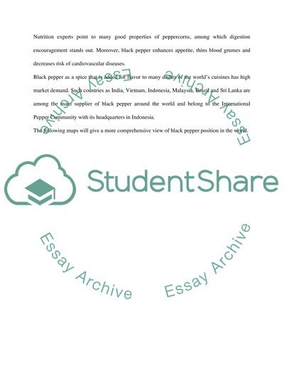 Geography/atlas of an ingridient