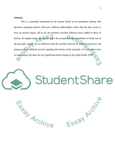 Maritime Law: Principle of General Average