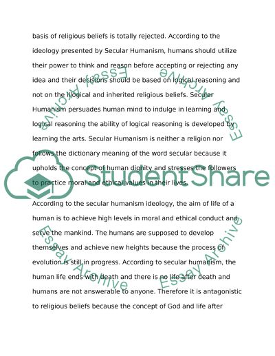 The Significance of Secular Humanism