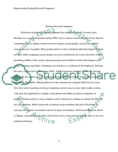 Repositioning Desktop Personal Computers