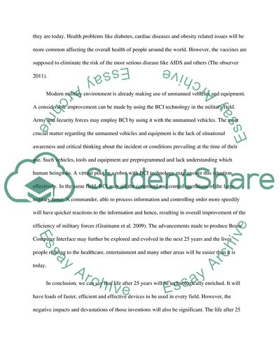 Technology and the World after 25 Years