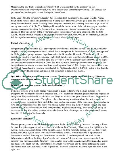 What Problem Was Comair Having with Its Systems