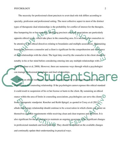 Managing Professional Boundaries and Dual Relationships