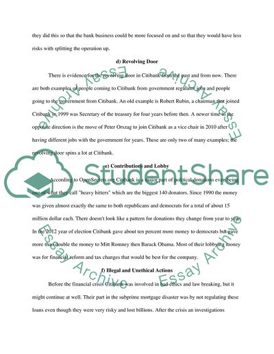 International Business: Research of Citibank