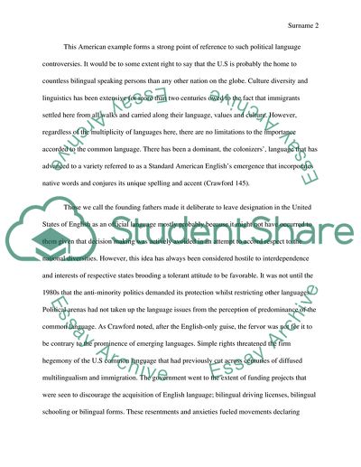 Political Controversy of Language