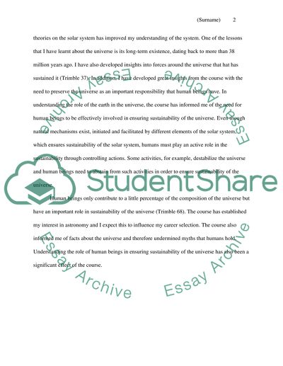 Cosmology: Scale in Space