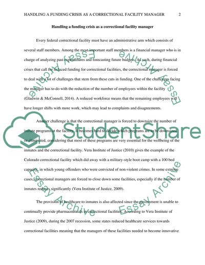 Correctional Challenges