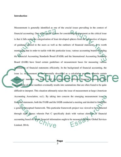 The Measurement Issues in Accounting