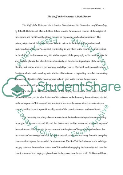 The Stuff of the Universe Book Review