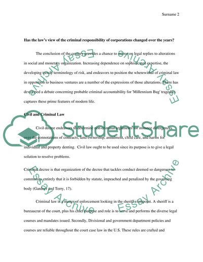 Link between Corporate Crime and Social Crime