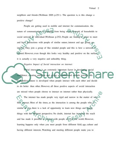 Virtual Communication: A Loss of Human Touch