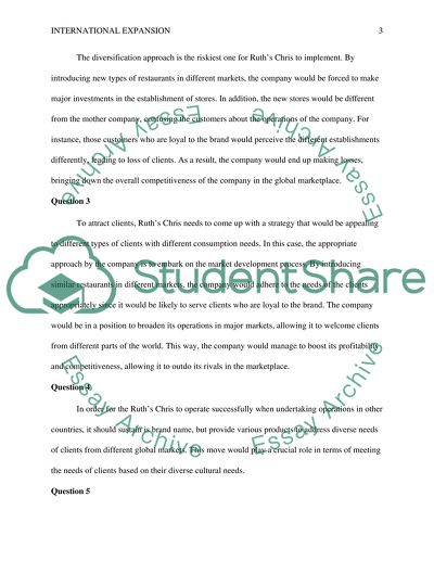 Case study about international expansion