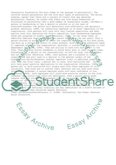 What inferences can you draw from this passage What are the implications