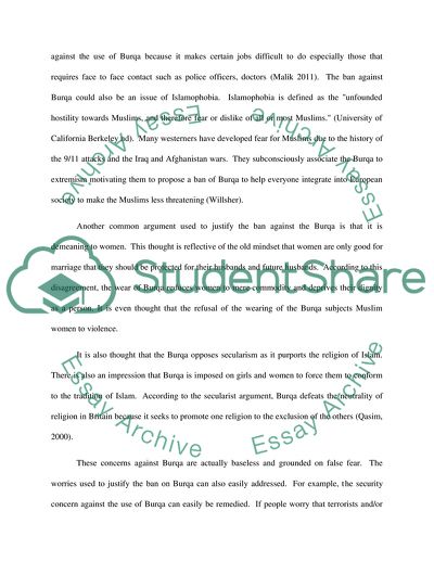 Should Britain Ban the Burqa