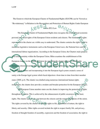 The European Charter of Fundamental Rights